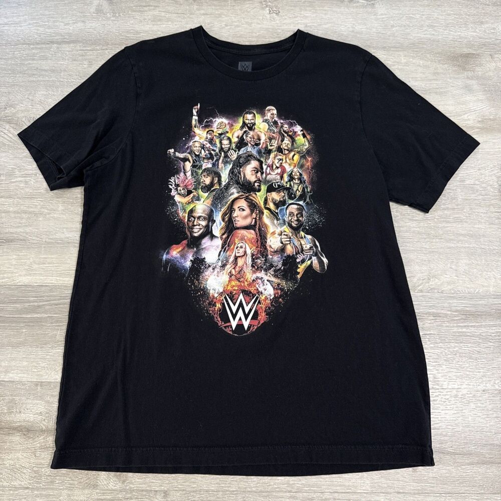 WWE Shirt Men’s XL Black Live Tour Fall 2021 I Was There Roman Reigns